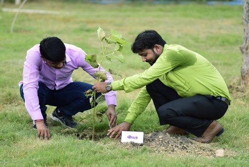 Tree plantation by go green save earth foundation